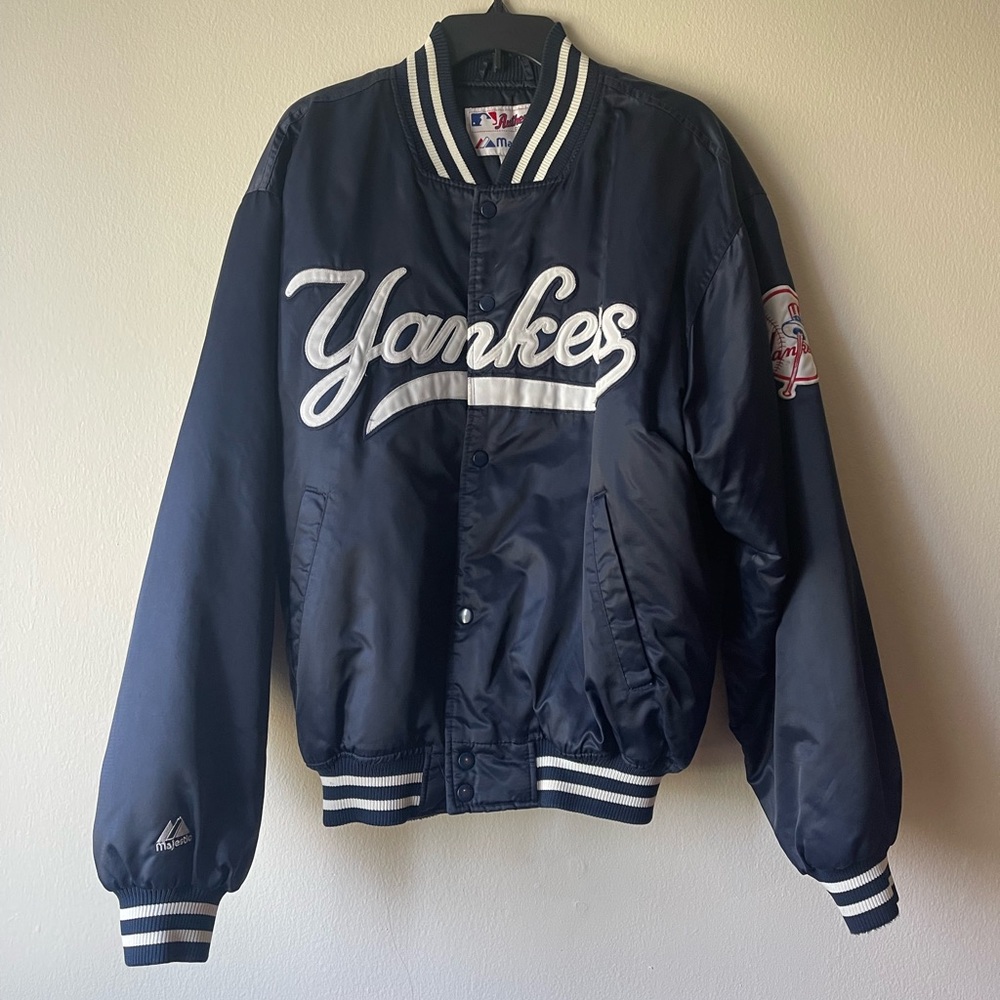 💯 Auth Vintage Majestic yankees jacket